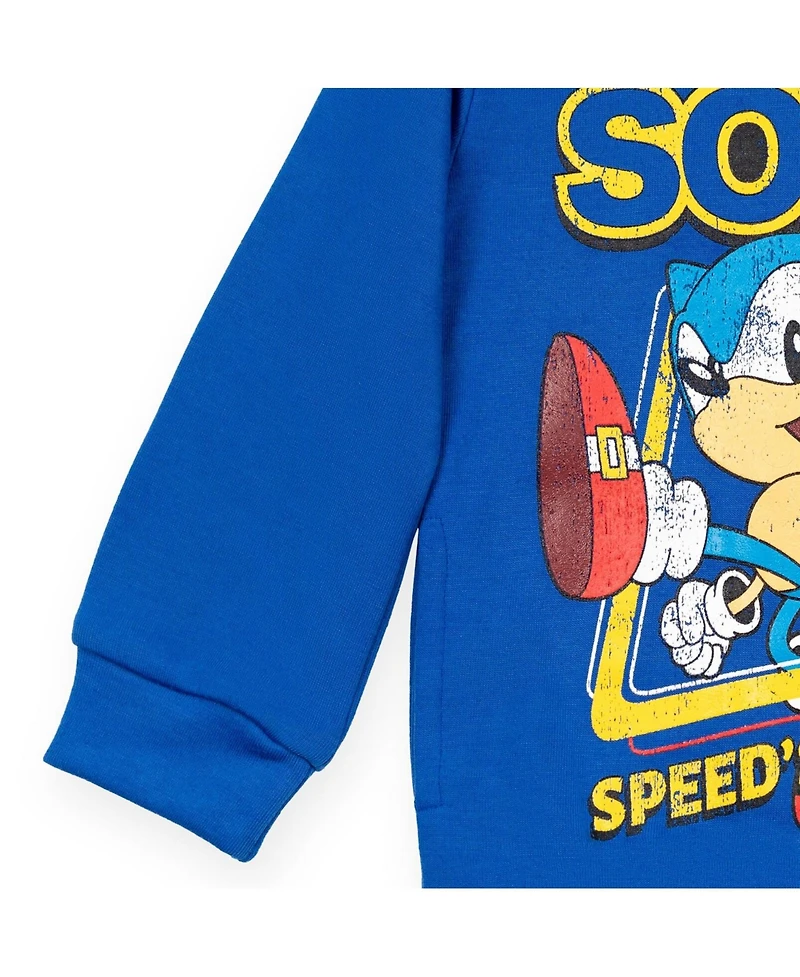 Sega Little Boys Sonic the Hedgehog Tails Knuckles Hoodie to