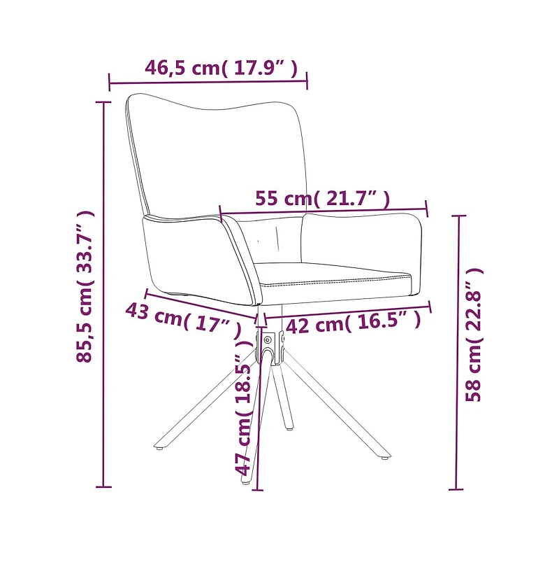 Swivel Dining Chairs 2 pcs Light Gray Velvet