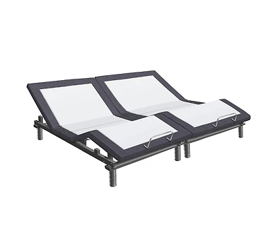 Cariloha Classic Adjustable Mattress Base | Cal Split King | 6", 9", 12" | Viscose Material | Adjustable Height, Quiet Motor, Wireless Remote