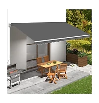 Awning Top Sunshade Canvas Anthracite 236.2"x118.1"