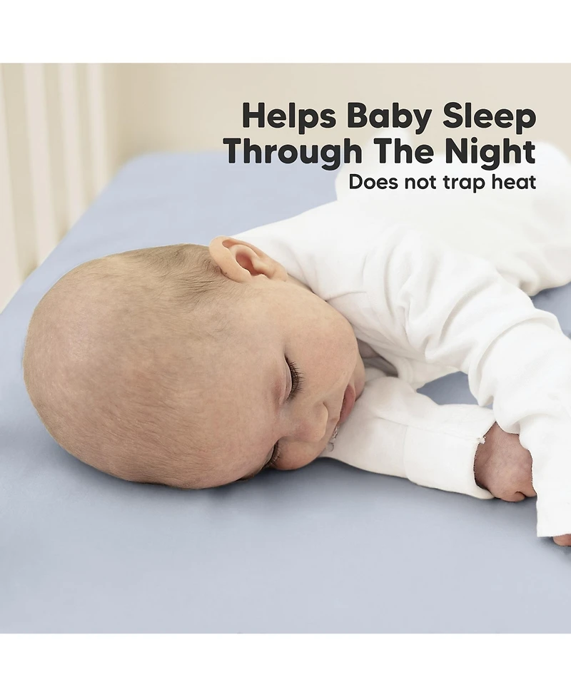 KeaBabies 2pk Soothe Fitted Crib Sheets Neutral, Baby Sheets, Fits Standard Nursery Mattress