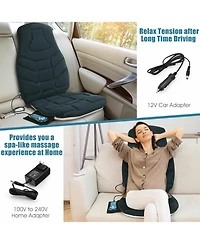 Skonyon Seat Cushion Massager with Heat and 6 Vibration Motors for Home