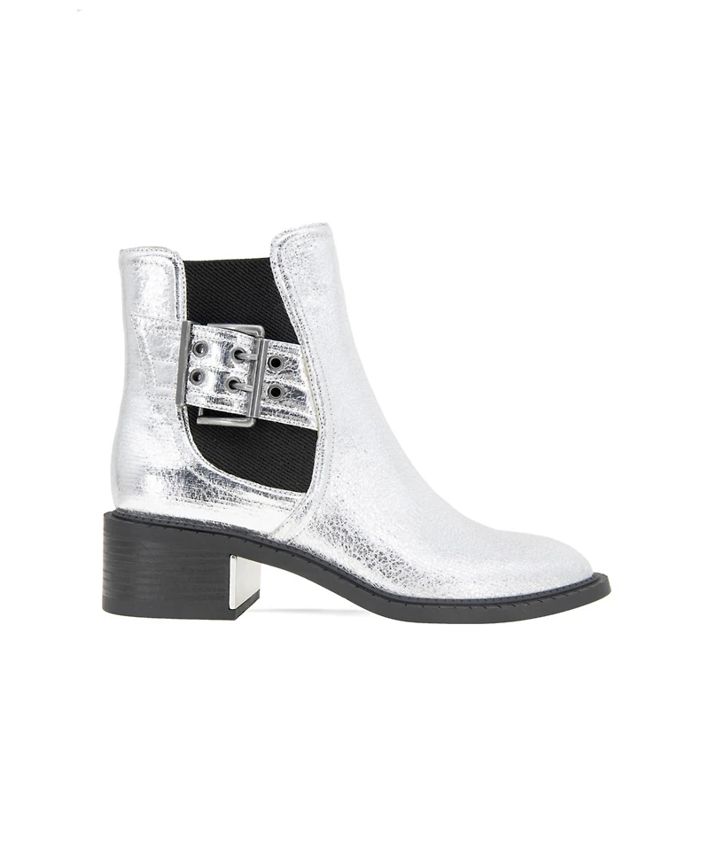 BCBGeneration Women's Bovee Buckle Detail Booties