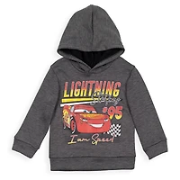 Disney Toddler Boys Pixar Cars Lightning McQueen Fleece Pullover Hoodie and Pants Outfit Set to