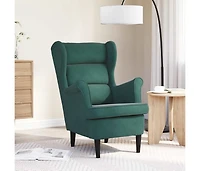 Armchair Dark Green Velvet