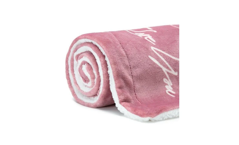 Chanasya Premium I Love You Gift Throw Blanket - Unconditional Love Together Forever Anniversary Gift Throw