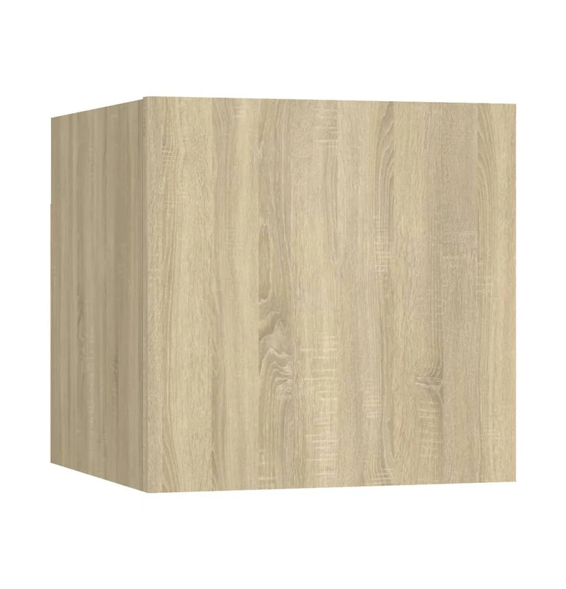 vidaXL Bedside Cabinet Sonoma Oak 12"x11.8"x11.8" Engineered Wood