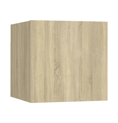 vidaXL Bedside Cabinet Sonoma Oak 12"x11.8"x11.8" Engineered Wood