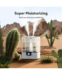 6L Humidifiers for Bedroom Large Room Home, Chivalz Cool Mist Top Fill Humidifiers for Baby Nursery and Plants, 26dB Quiet, Nightlight, Up to 50 Hours