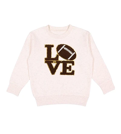 Sweet Wink Baby Girls Football Love Patch Sweatshirt