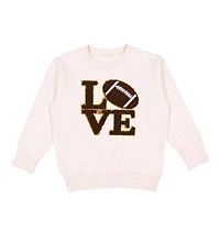 Sweet Wink Baby Girls Football Love Patch Sweatshirt