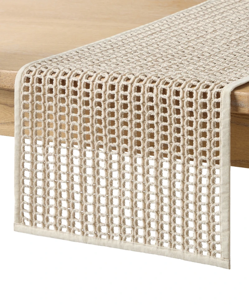 Fiesta Kai Macrame Table Runner, 14" x 72"