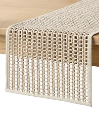 Fiesta Kai Macrame Table Runner, 14" x 72"