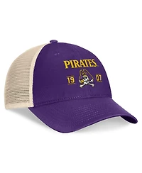 Top of the World Men's Purple Ecu Pirates Heritage Waylon Trucker Adjustable Hat