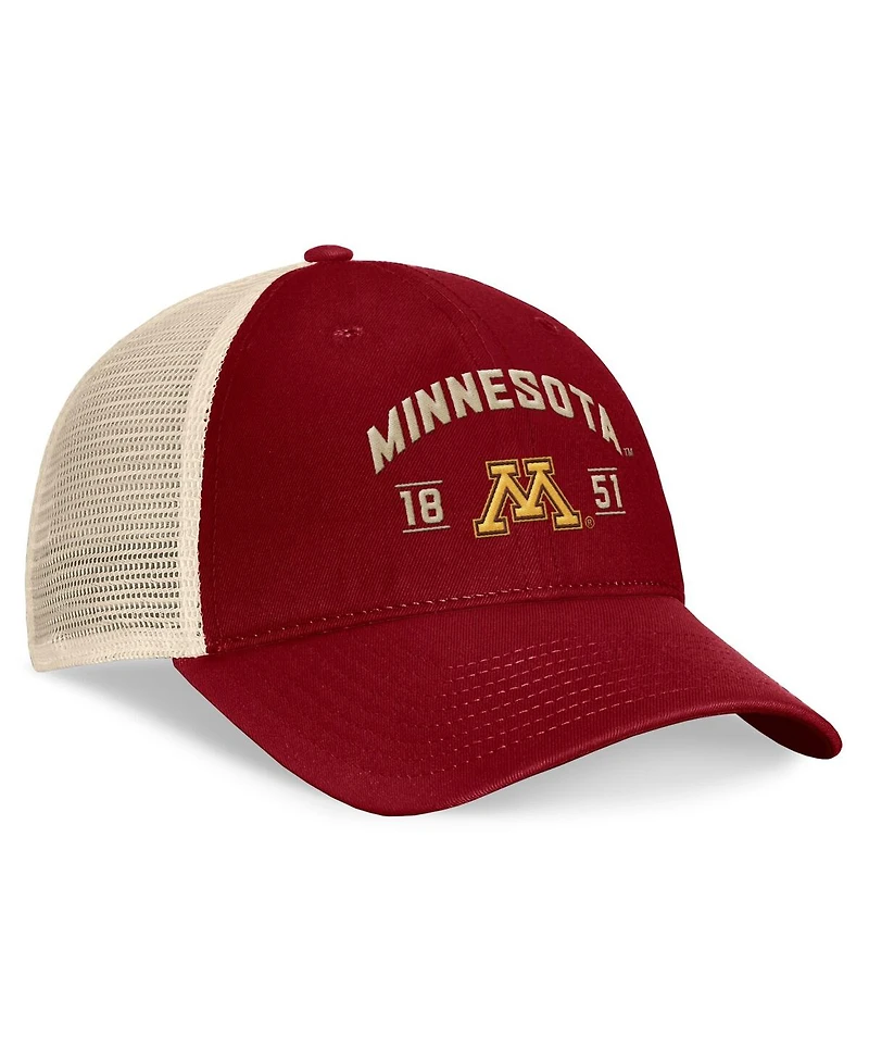 Top of the World Men's Maroon Minnesota Golden Gophers Heritage Waylon Trucker Adjustable Hat