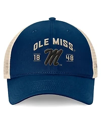 Top of the World Men's Navy Ole Miss Rebels Heritage Waylon Trucker Adjustable Hat