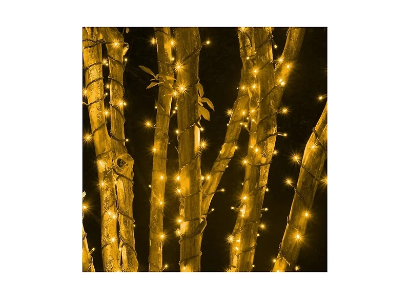 Cowin Christmas String Lights 82Ft 200 Led Lights 8 Modes Warm White