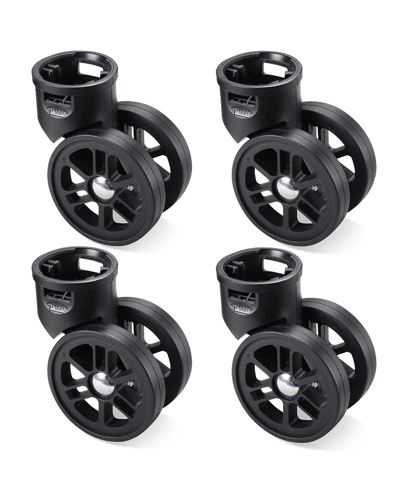 Byootique 4Pcs 2" Swivel Replacement Wheel 360 Degree Rotate Caster for Makeup Case