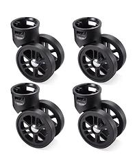 Byootique 4Pcs 2" Swivel Replacement Wheel 360 Degree Rotate Caster for Makeup Case