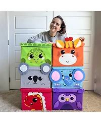 Quokka Toy Chest Collapsible Organizer for Kids with Handles & Flip-Top Lids