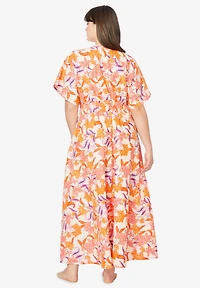 Dreams & Co. Women's Plus Kimono Lounger