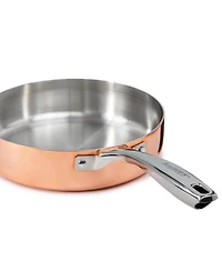 BergHOFF Vintage 4pc Tri-Ply Copper Cookware Set with Lids, Polished