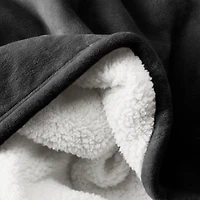 Bare Home Fleece Sherpa Blanket, Throw