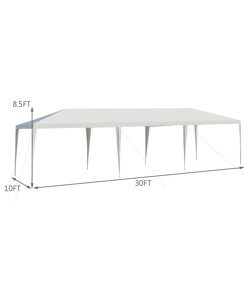 Givimo 10 x 30 Feet Gazebo Canopy Tent with Connection Stakes and Wind Ropes