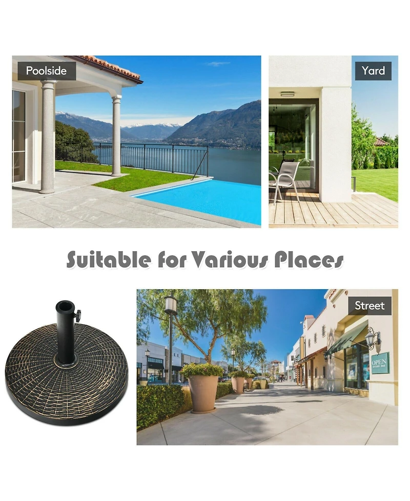 Givimo 27 lbs Patio Market Umbrella Base Stand