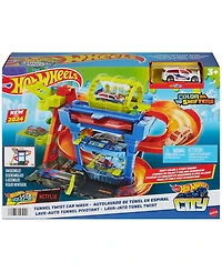 Hot Wheels City Tunnel Twist Car Wash Color Shifters Vehicle