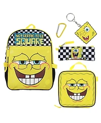 Spongebob Squarepants 5-Piece Backpack & Lunchbox Set