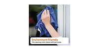 Superio Microfiber Glass, Window, and Mirror Cleaning Cloth 14"x16"