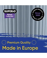 Superio Ribbed Design Laundry Basket, 35 L Eco-Friendly Laundry Basket