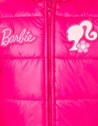 Barbie Girls Zip Up Winter Coat Puffer Jacket