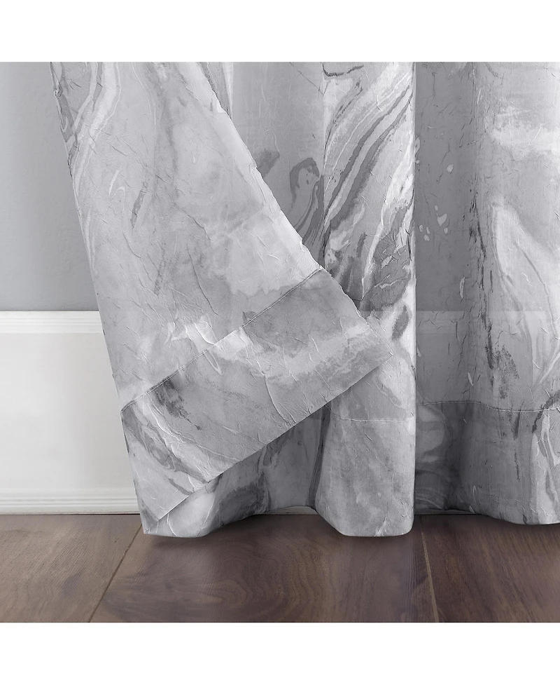Cristo Crushed Sheer Voile Rod Pocket Curtain Panel