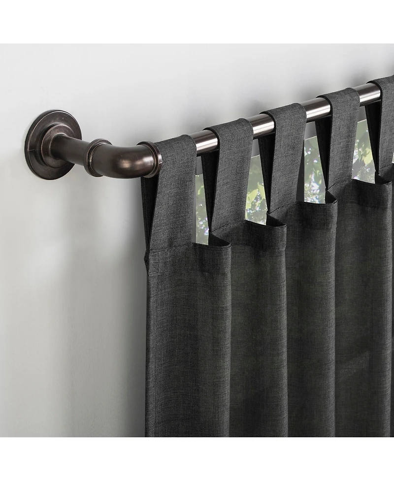 Clifford Heathered Texture Semi-Sheer Tab Top Curtain Panel