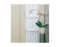 Sheer Voile Rod Pocket Door Sidelight Curtain Panel