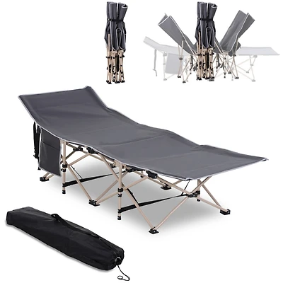 Folding Camping Cot for Adults: Portable Outdoor Sleeping Bed