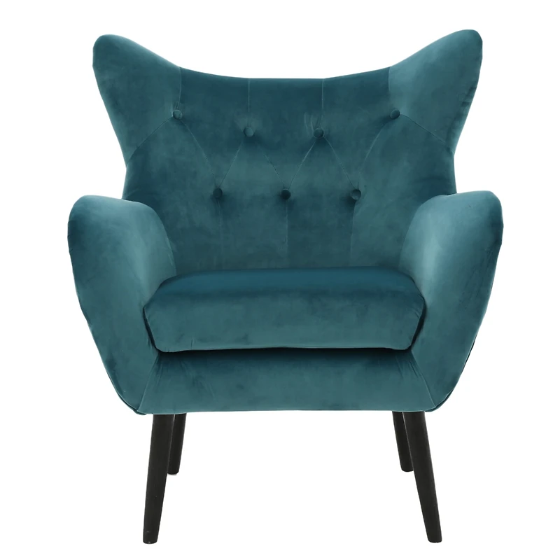 Streamdale Alyssa Mid-Century Velvet Arm Chair Comfort And Glamour One