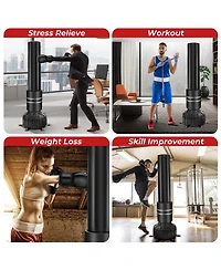 Vebreda Freestanding Punching Bag 71 Inch Boxing Bag with 25 Suction Cups Gloves and Filling Base