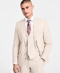 Bar Iii Men's Slim-Fit Linen Suit Jacket