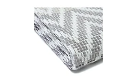 Chanasya Premium Monochrome Soft Cotton Throw Blanket With Tassels
