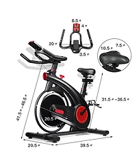 Vebreda Stationary Exercise Bike Silent Belt with 20LBS Flywheel
