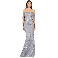 Lara Women's Elegant Off Shoulder Embellished Gown