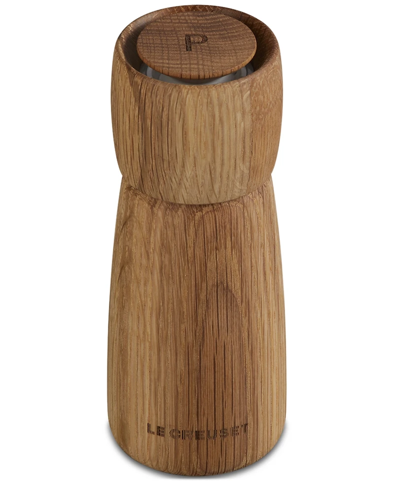 Le Creuset White Oak Alpine Pepper Mill, 7"
