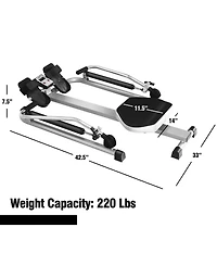 Vebreda Exercise Adjustable Double Hydraulic Resistance Rowing Machine