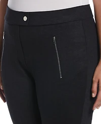 Rafaella Plus Pull-On Pant with Zip Detail