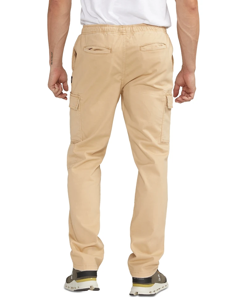 Silver Jeans Co. Men's Essential Twill Pull-On Cargo Pants