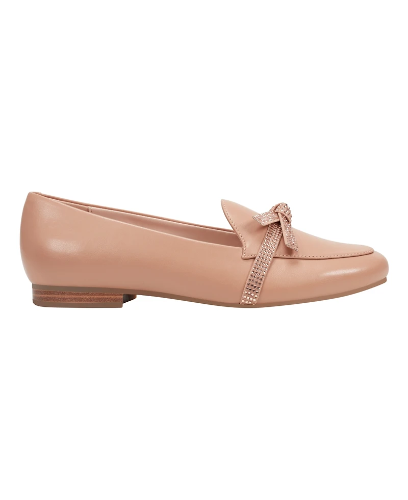 Bandolino Women's Jayme Embellished Bow Detail Loafers