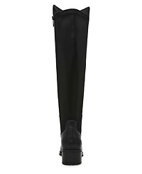 Anne Klein Women's Sable Genuine Leather Over the Knee High Boots